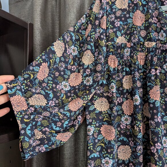 LOFT Floral Print Blouse - Picture 4 of 4